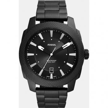 Fossil Machine FS5971 Men's Stainless Steel Black Sunray Dial Quartz Watch