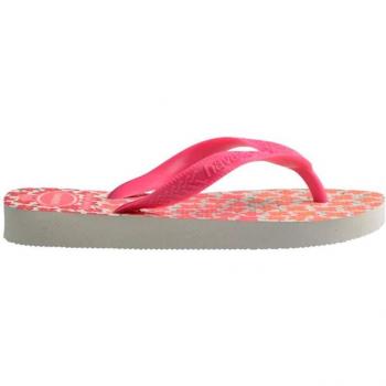 Chanclas Havaianas Kids Flores Flux Infantil Blanco/Rosa, Havaianas para Niños, Chanclas Brasil Rosa