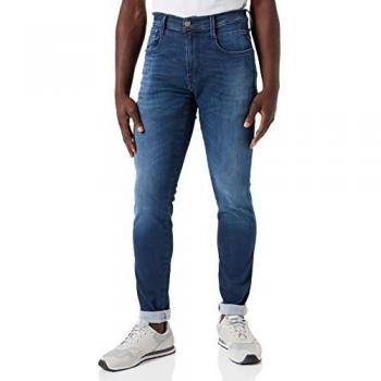 Replay Slim Fit Anbass Hyperflex Stretch Jeans - Dark Blue, Size 31/L34