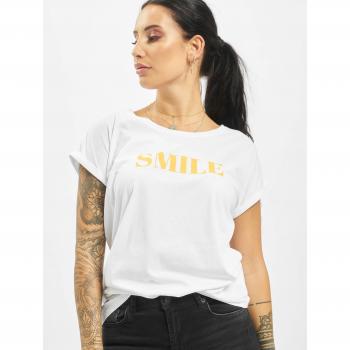 Mister Tee Women's Smile T-Shirt, White, M