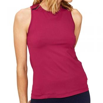 LOLË Kayla Camiseta sin Mangas, Mujer, Rojo