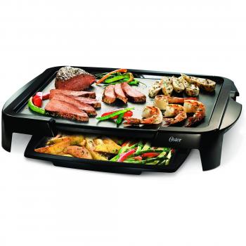 Oster 5770 - Plancha para asar con bandeja térmica
