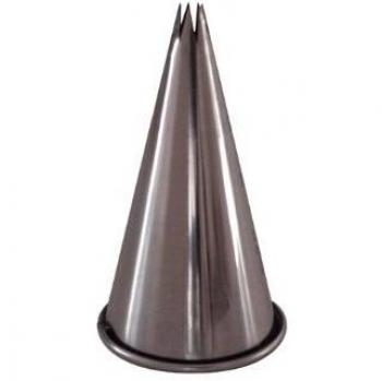 DE BUYER 2112, 24N Little Venice Cake Company Rizado Tipo Corona para Boquilla para Fuente con 7-Dientes F7 sin Soldadura 5,3 cm Acero Inoxidable