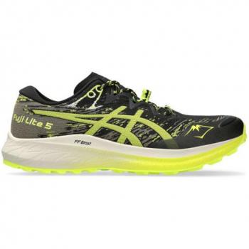 Asics Fuji Lite 5 Zapatillas de Trail Running para Hombre, Color Negro y Amarillo, Talla 47 - EUR