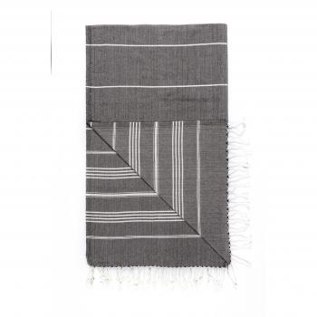 toalla para sauna, Pest veces, toalla de baño, toalla de frotier, tejida a mano, 100% algodón, Model Sultan, algodón, negro, 95 x 180 cm