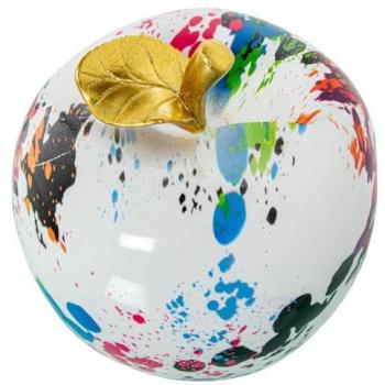 Figura Decorativa Multicolor Acrílico Plástico Melamina Manzana 12 x 11 x 13 cm