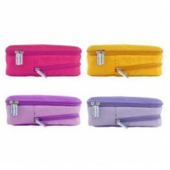Estuche Escolar Rectangular Colorblock con Múltiples Bolsillos - Lagart