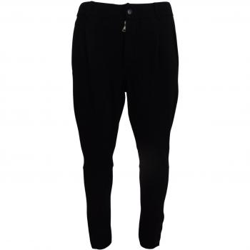 Dolce & Gabbana Black Solid Men Tapered Pants - IT48 | M