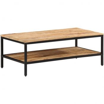 Mesa de centro de madera maciza de mango rugosa 35x35x30 cm, 45x45x35 cm, 55x55x45 cm y 100x50x35 cm - Mesita de Salón o Com