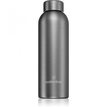 Waterdrop Thermo Steel Metal Stainless Steel Water Bottle Charcoal 600 ml