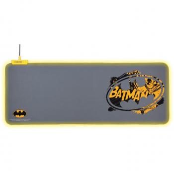 FR-TEC DC Batman XL Gaming Mouse Pad with LED Edge Lighting, Non-Slip Design and Multiple Lighting Modes
