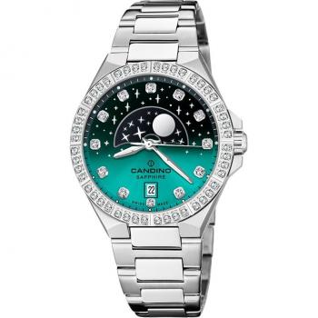 Reloj de Mujer Candino Lady Elegance C4760/2 con Esfera Negra y Correa de Acero Inoxidable
