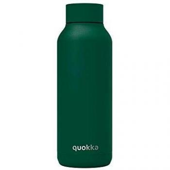 Quokka Solid - Dark Forest Powder 510 ML | Botellas De Agua Acero Inoxidable Sin BPA |Botella Térmica De Doble Pared - Mantiene el frío y el Calor para Niños y Adultos