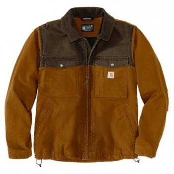 Carhartt Montana Rugged Flex Relaxed Fit Duck Insulated Jacket - Brown - Size 2XL