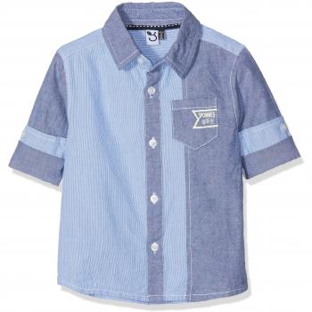 3 Pommes Shirt 3M12023, Blusa para Bebés, Azul