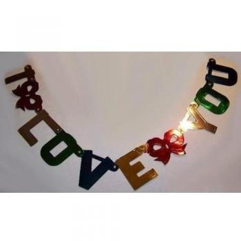 Guirnalda I love you - 110 cm - diseño de la decoración para cualquier a