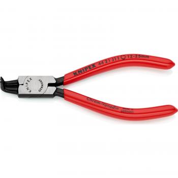 Alicate Knipex 44 21 J11 para Arandelas de Seguridad Interiores con Punta Doblada a 90° (12 - 25 mm) Recubierto de Plástico Negro