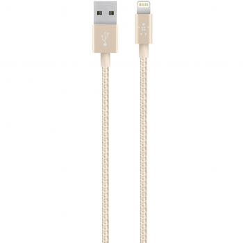 Belkin Metallic Lightning to USB Cable - MFi-Certified iPhone Charging Cable for iPhone XS, XS Max, XR, X, 8/8 Plus and More