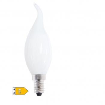Gsc Evolution Bombilla LED Vela Soplo de Viento Serie Cristal 4W E14 3000K - Alta Eficiencia Energética