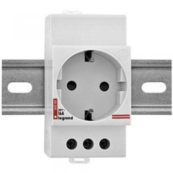 Legrand aparamenta modular - Toma corriente modular 16a 2 polos+tierra lexic