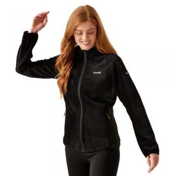 Regatta Women's Versatile Black Hooded Fleece Jacket, Size 16
