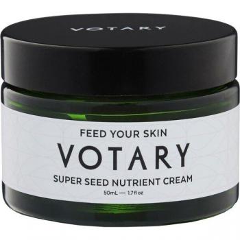 Votary Super Seed Nutrient Cream 50ml - Facial Moisturizer, Rich in antioxidants, Contains a blend of natural seed oils, Hydrating and nourishing formula, Suitable for all skin types, Vegan and cruelty-free