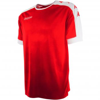 Kappa Tanis SS Camiseta Fútbol, Unisex, Rojo, S/M