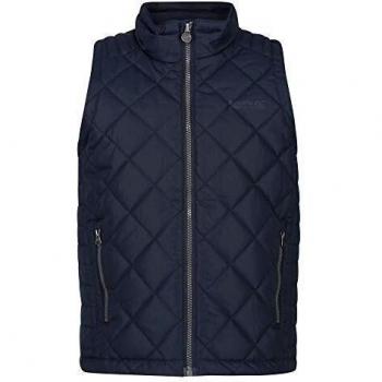 Regatta Zion-Chaleco Térmico con Aislamiento, Completamente Forrado Y Acolchado con Diseño De Rombos Bodywarmers, Unisex niños, Navy, 9-10