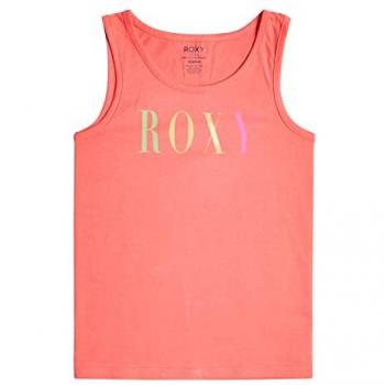 Camiseta sin mangas Roxy There Is Life rosa amarillo infantil 14