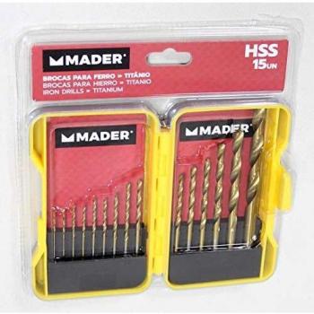 Juego Brocas Titanio - MPT - 15Pcs