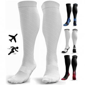 Calcetines de Compresión para Hombres y Mujeres - Medias de Compresion para Deporte - Maratones - Enfermeras - Estrés tibial Interior - Durante Embarazo