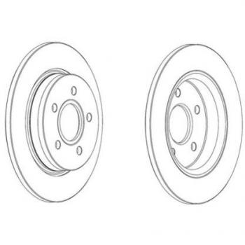 Ferodo ddf2061 C Disco de freno recinto, Set de 2