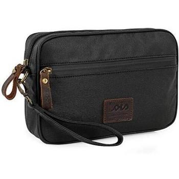 Lois - Bolso de Mano de Hombre Multifuncional - Bolso de Mano Hombre - Bolso de Hombre Gran Capacidad. Bolso Hombre Mano Práctico y Duradero - Bolso Hombre Pequeño. Bolso para Hombres 307885, Negro