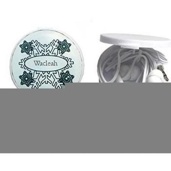 Auriculares in-ear en una caja personalizada con Wacleah