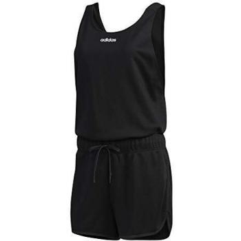 adidas W WMN Jumpsuit Traje, Mujer, Negro/Blanco, L