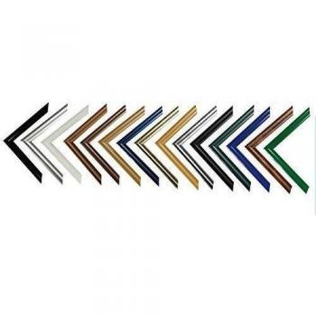 Easy Marco de plástico Para cuadros y pósteres 40x100 cm 100x40 cm Color selecionado: negro apagado Con vidrio acrílico