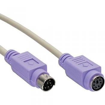 Extensión PS/2 InLine® 2m, conector macho a hembra, PC99, color violeta