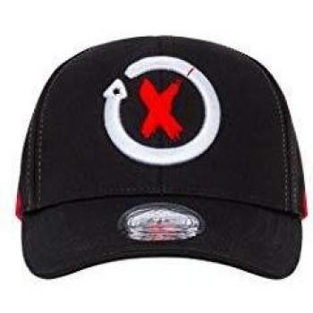Gorra Jorge Lorenzo Baseball XFUERA + Flames en Color Rojo y Negro