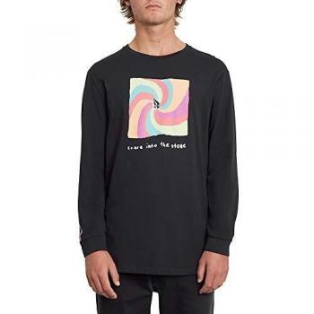 Volcom Earth People BSC LS Camiseta De Manga Larga, Hombre, Black, M