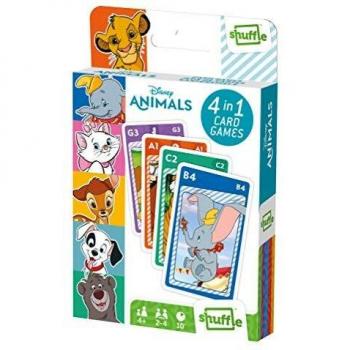 Shuffle 4 in 1 Disney Animals Card Game