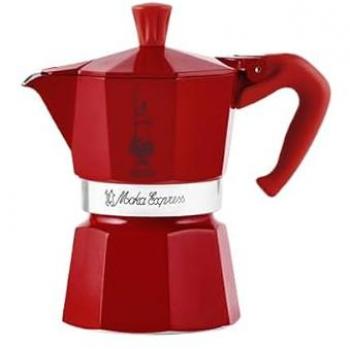 Cafetera Moka Media Taza Bialetti Mokina Roja Colección Winter Wonderland