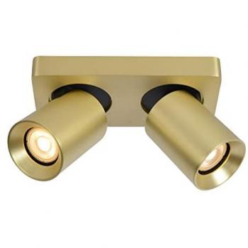 Foco de Techo LED Dimmable Nigel 2x5W 640lm GU10 Oro Mate / Latón