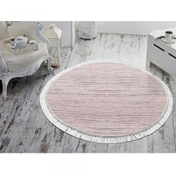 Homemania HALI-90754 - Alfombra Estampada Wood 17, Estampada, Moderna, Multicolor en Tela, 160 x 160 cm