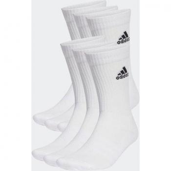 Adidas Crew Sportswear Ankle Sports Socks 6 Pack White, Size: 34-36