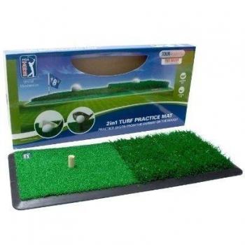 PGA Tour PGAT43A - Alfombra de golf para golpes de drive 2 en 1