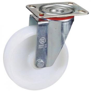 Rueda Industrial Nylon Placa 125 mm.