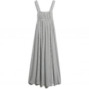 Vestido Midi Sin Mangas Con Lazo Trasero Geo XL