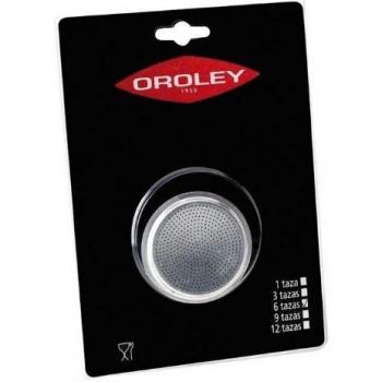Oroley - Filtro de Recambio para Cafetera de Aluminio, Capacidad 3 Tazas