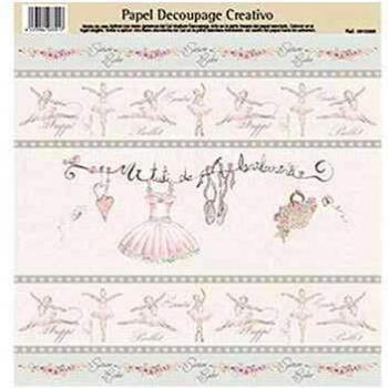 Dayka Trade Papel decoupage, Model Tutú de Bailarina, Multicolor, Talla unica