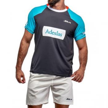Camiseta Siux Diablo Sanyo Oficial 2024 - Ropa de pádel para hombre, color verde, temporada FW24